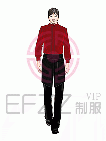 酒店中餐服務(wù)員制服設(shè)計(jì)919