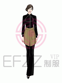 酒店中餐服務(wù)員制服設(shè)計921