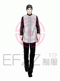 酒店中餐服務(wù)員制服設(shè)計(jì)925