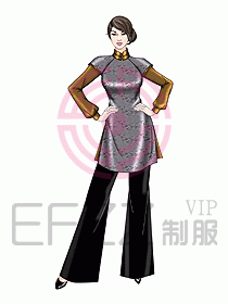 酒店中餐服務(wù)員制服設(shè)計927