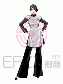 酒店中餐服務(wù)員制服設(shè)計(jì)928