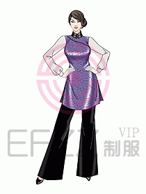 酒店中餐服務(wù)員制服設(shè)計(jì)934