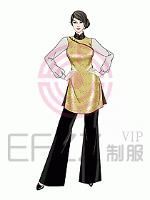 酒店中餐服務(wù)員制服設(shè)計935