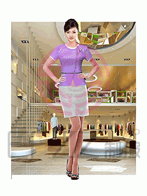 專賣店營業(yè)員服裝653