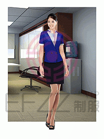 女短袖職業(yè)裝087