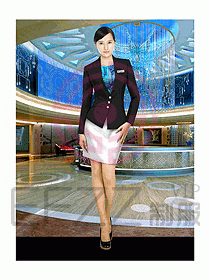 酒店前廳總臺(tái)制服323