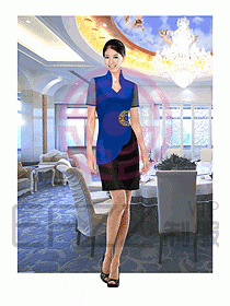 酒店中餐服務員制服942