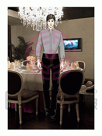 酒店西餐服務(wù)生制服546