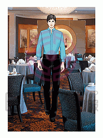 酒店西餐服務(wù)生制服547