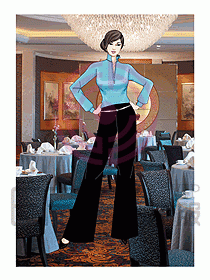 酒店西餐服務(wù)生制服550