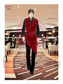 酒店西餐服務(wù)生制服555