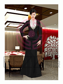 酒店西餐廳咨客制服235
