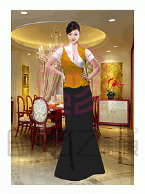 酒店西餐廳咨客制服237