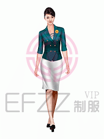 會(huì)所總臺(tái)接待制服158