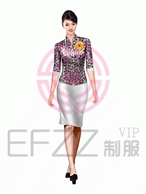 會(huì)所總臺(tái)接待制服156