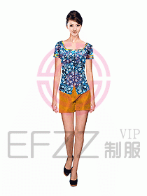 水療會(huì)所服務(wù)員制服245