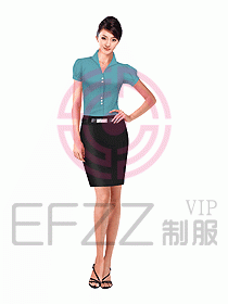 女職業(yè)裝短袖襯衫設(shè)計(jì)圖178