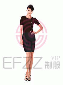 女職業(yè)裝短袖襯衫設(shè)計(jì)圖177