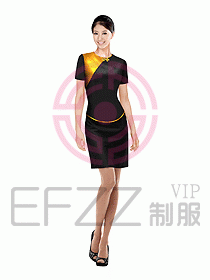 酒店中餐服務(wù)員制服設(shè)計(jì)圖955