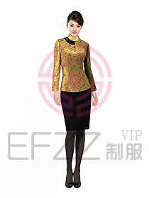 酒店中餐服務(wù)員制服設(shè)計(jì)圖963