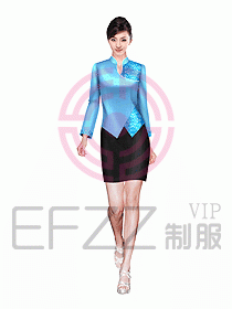 酒店中餐服務(wù)員制服設(shè)計(jì)圖967