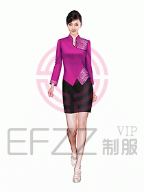 酒店中餐服務(wù)員制服設(shè)計(jì)圖978