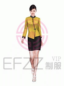 酒店中餐服務(wù)員制服設(shè)計圖981