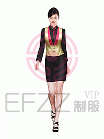 酒店中餐服務(wù)員制服設(shè)計(jì)圖989