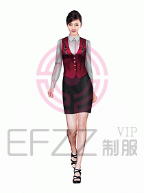 西餐服務(wù)員制服設(shè)計(jì)圖634