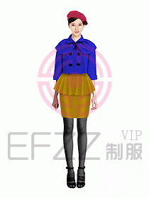 珠寶營業(yè)員制服設(shè)計(jì)圖927