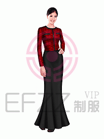 西餐咨客制服設計圖281