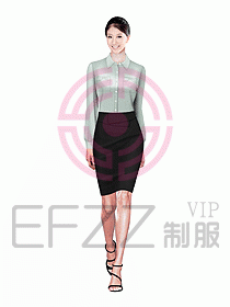 女職業(yè)裝長袖襯衫設(shè)計圖142