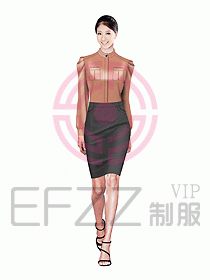 女職業(yè)裝長(zhǎng)袖襯衫設(shè)計(jì)圖146