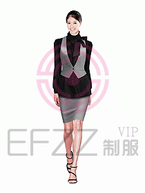 女職業(yè)裝馬夾設計圖197