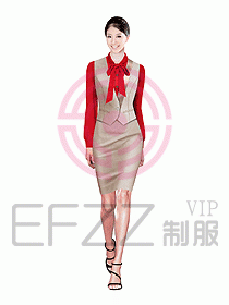 女職業(yè)裝馬夾設計圖198