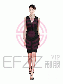 女職業(yè)裝馬夾設(shè)計圖204