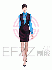 女職業(yè)裝馬夾設(shè)計(jì)圖206