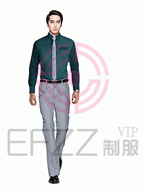男職業(yè)裝長袖襯衫設(shè)計圖247