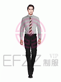 男職業(yè)裝長袖襯衫設計圖254