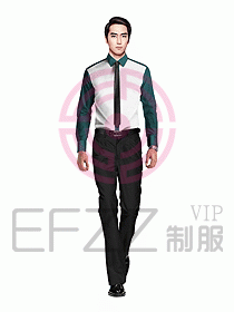 男職業(yè)裝長袖襯衫設(shè)計(jì)圖257
