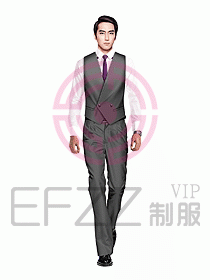 男職業(yè)裝馬夾設(shè)計(jì)圖064