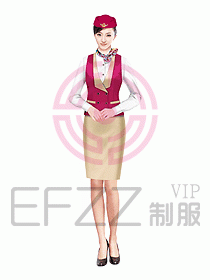 空姐服裝設計效果圖323