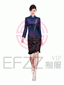 中餐服務(wù)員服裝設(shè)計效果圖1035