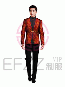 中餐服務(wù)員服裝設(shè)計效果圖1046