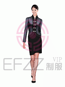 中餐服務(wù)員服裝設(shè)計(jì)效果圖1047