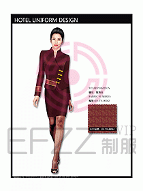 中餐服務(wù)員服裝設(shè)計(jì)效果圖1070