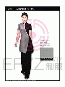 中餐服務員服裝設(shè)計效果圖1081