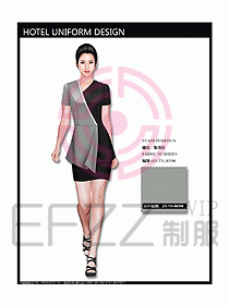 中餐服務(wù)員服裝設(shè)計效果圖1083