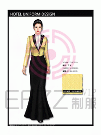西餐咨客服裝設(shè)計(jì)效果圖307
