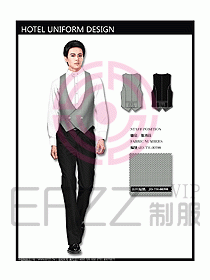 西餐服務(wù)員制服設(shè)計(jì)效果圖703